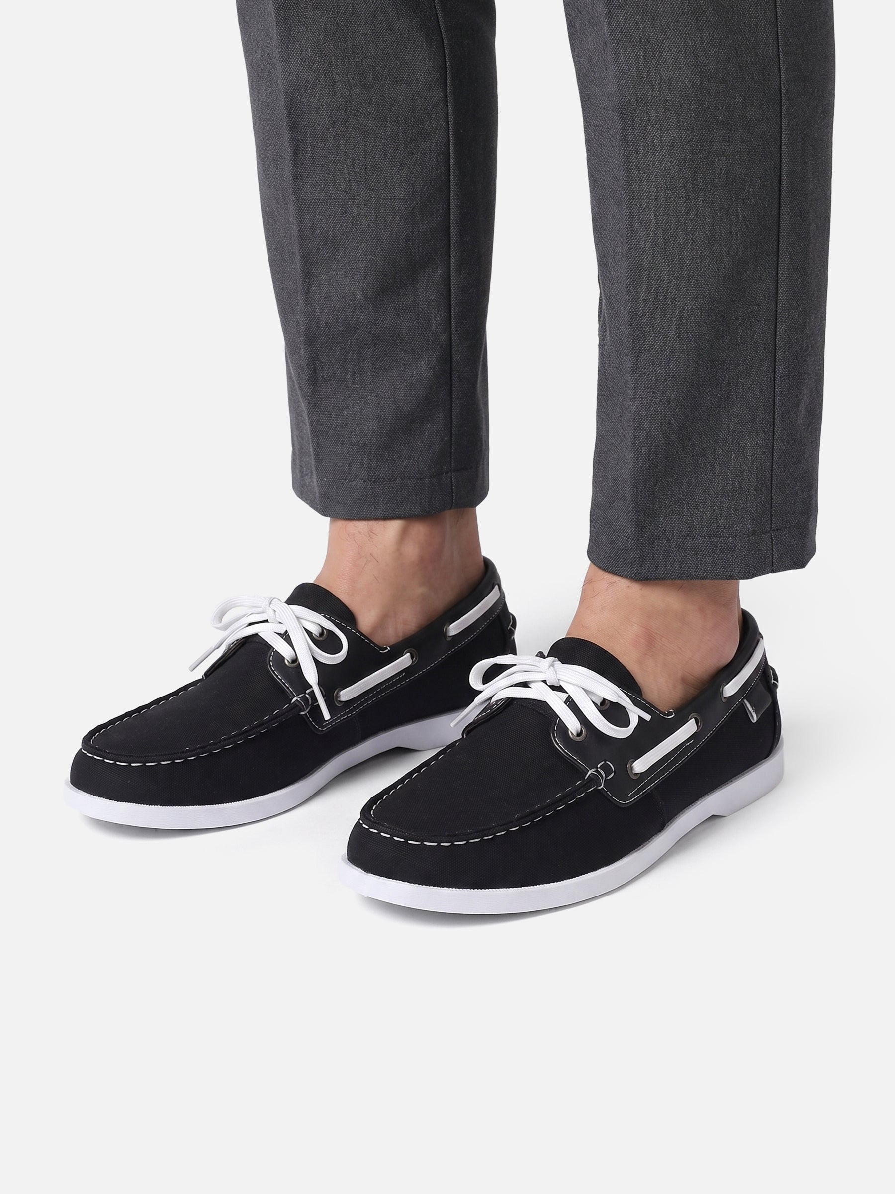 Chaussures Bateau Homme en Cuir Bicolores
