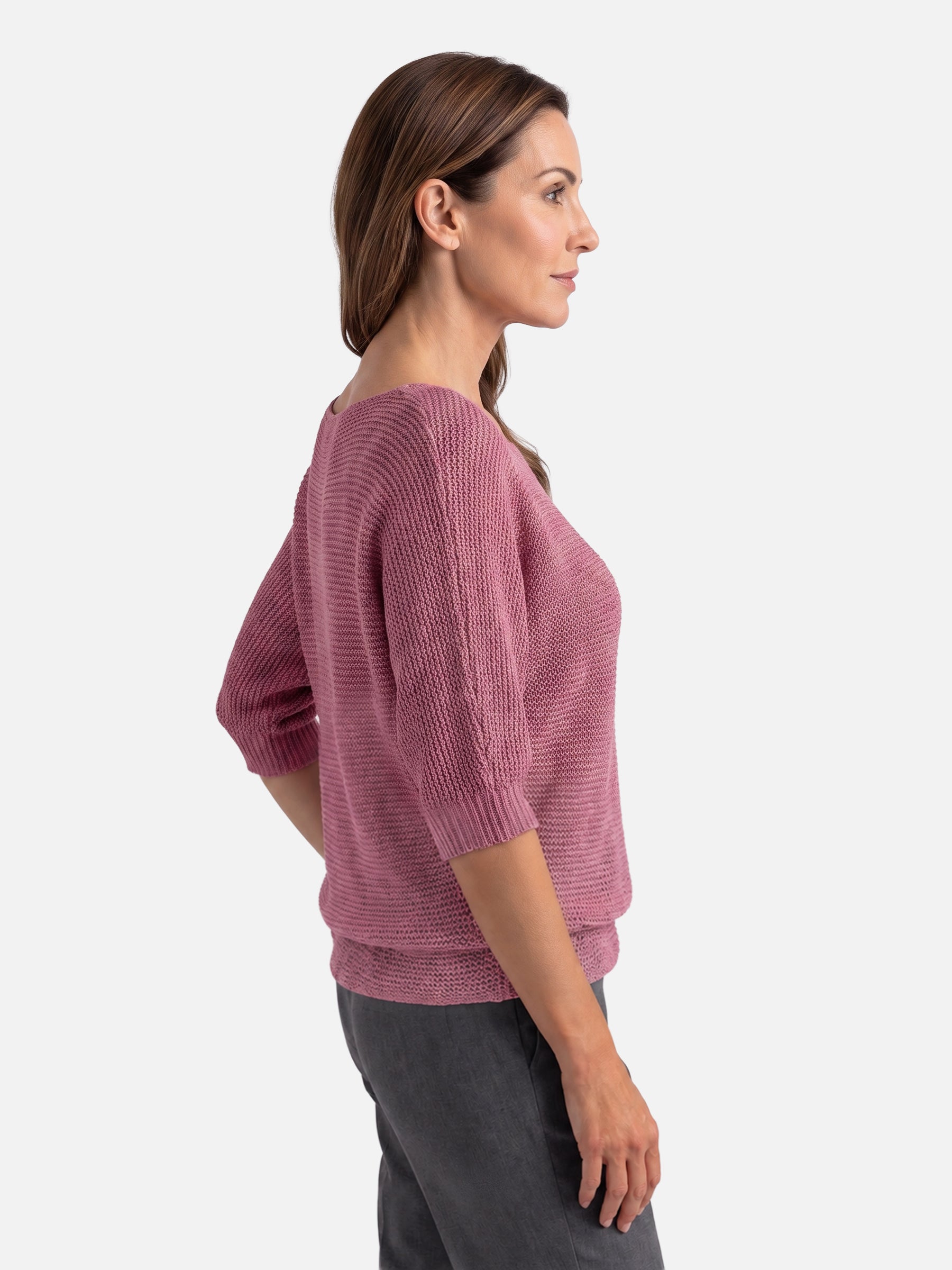 Pull Femme Crochet Manches Chauve-Souris