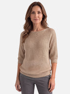 Pull Femme Crochet Manches Chauve-Souris