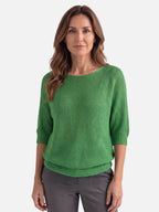 Pull Femme Crochet Manches Chauve-Souris