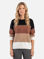 Pull Femme Colorblock en Maille