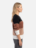Pull Femme Colorblock en Maille