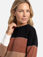 Pull Femme Colorblock en Maille