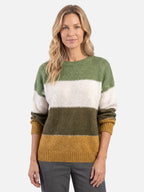Pull Femme Colorblock en Maille