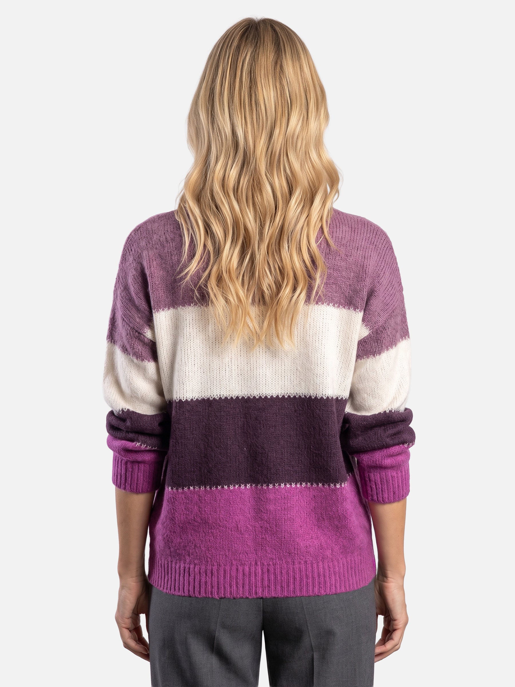 Pull Femme Colorblock en Maille