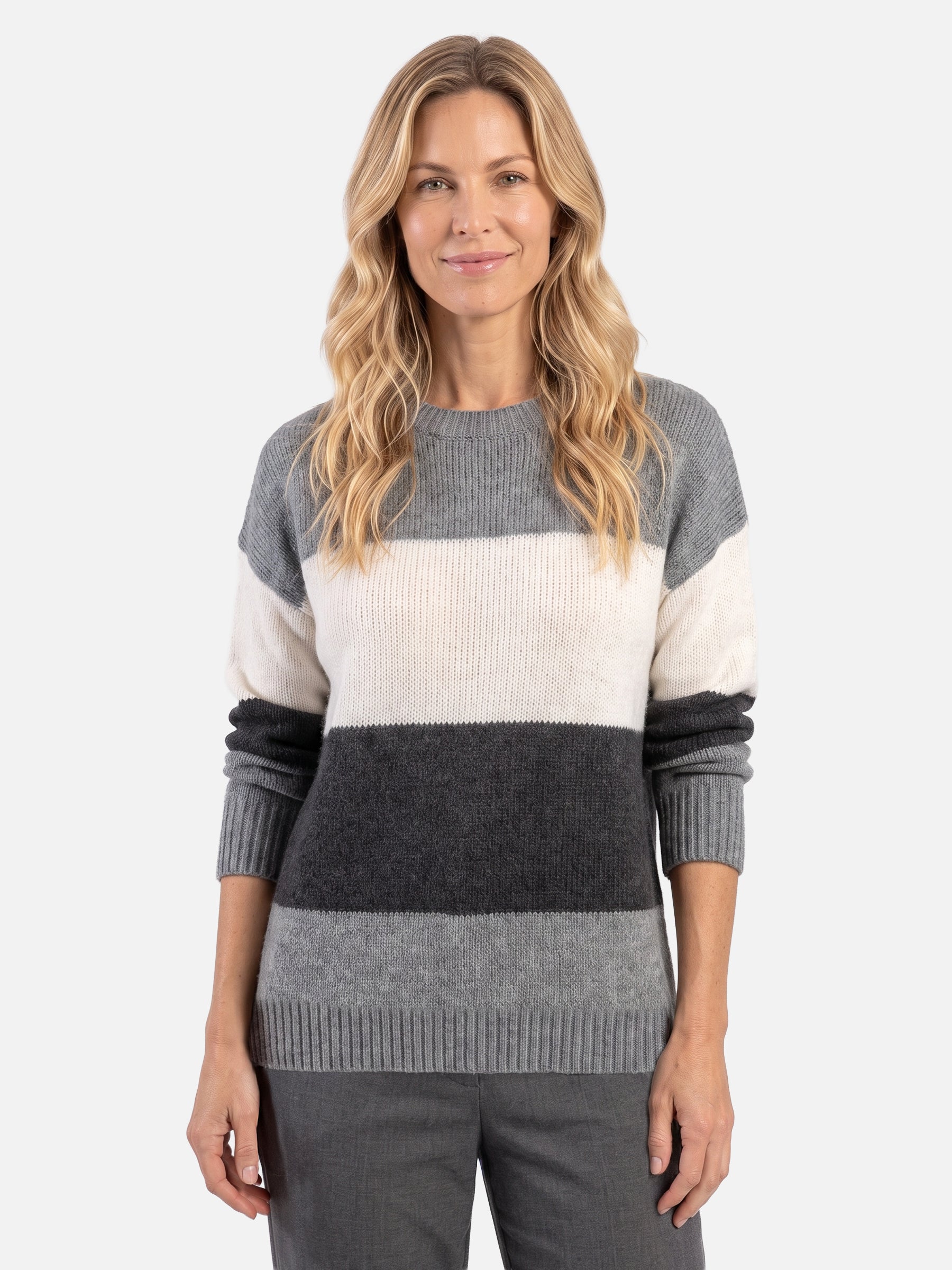 Pull Femme Colorblock en Maille