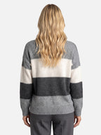 Pull Femme Colorblock en Maille