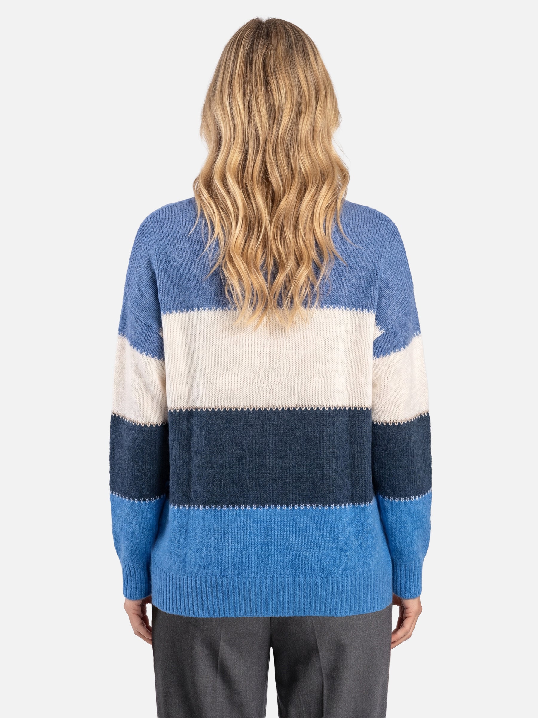 Pull Femme Colorblock en Maille