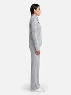 Ensemble Femme Maille Côtelée Col Roulé