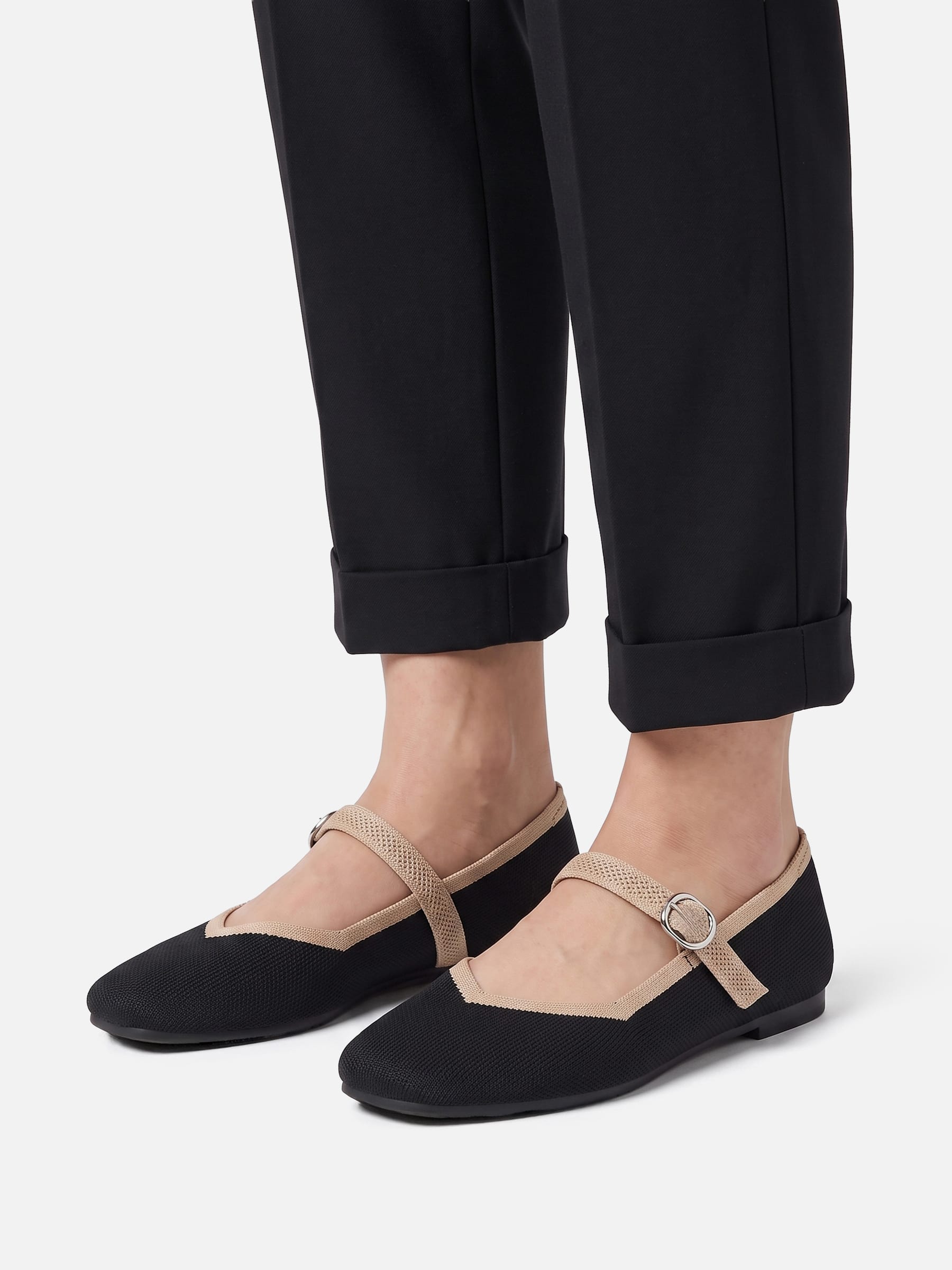 Ballerines Mary Jane Femme en Maille