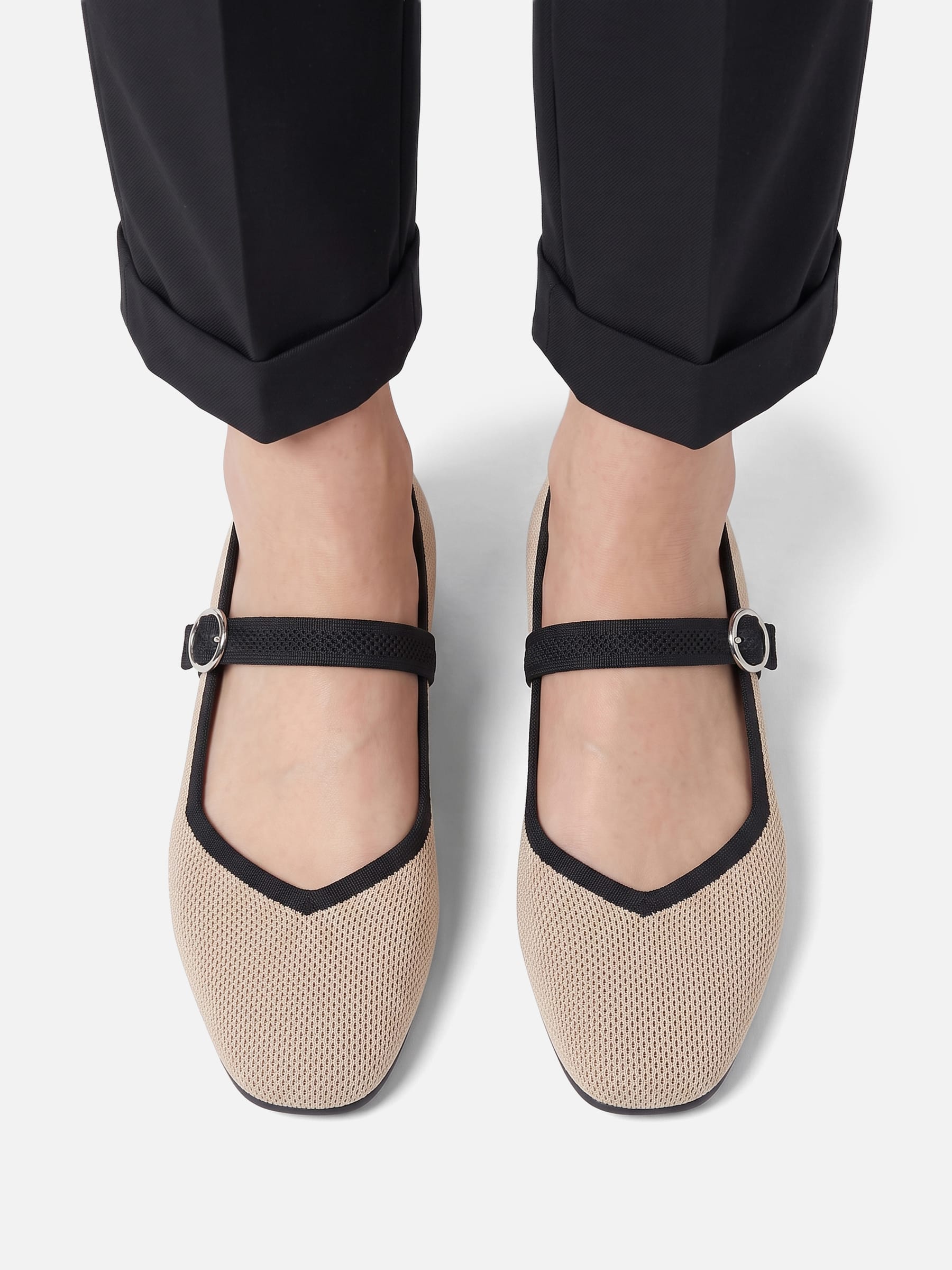 Ballerines Mary Jane Femme en Maille