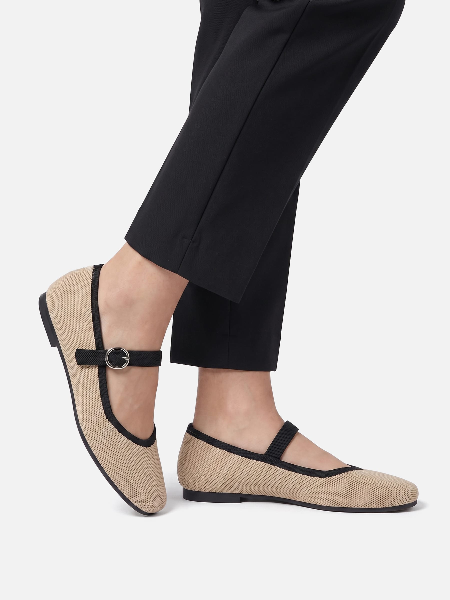 Ballerines Mary Jane Femme en Maille