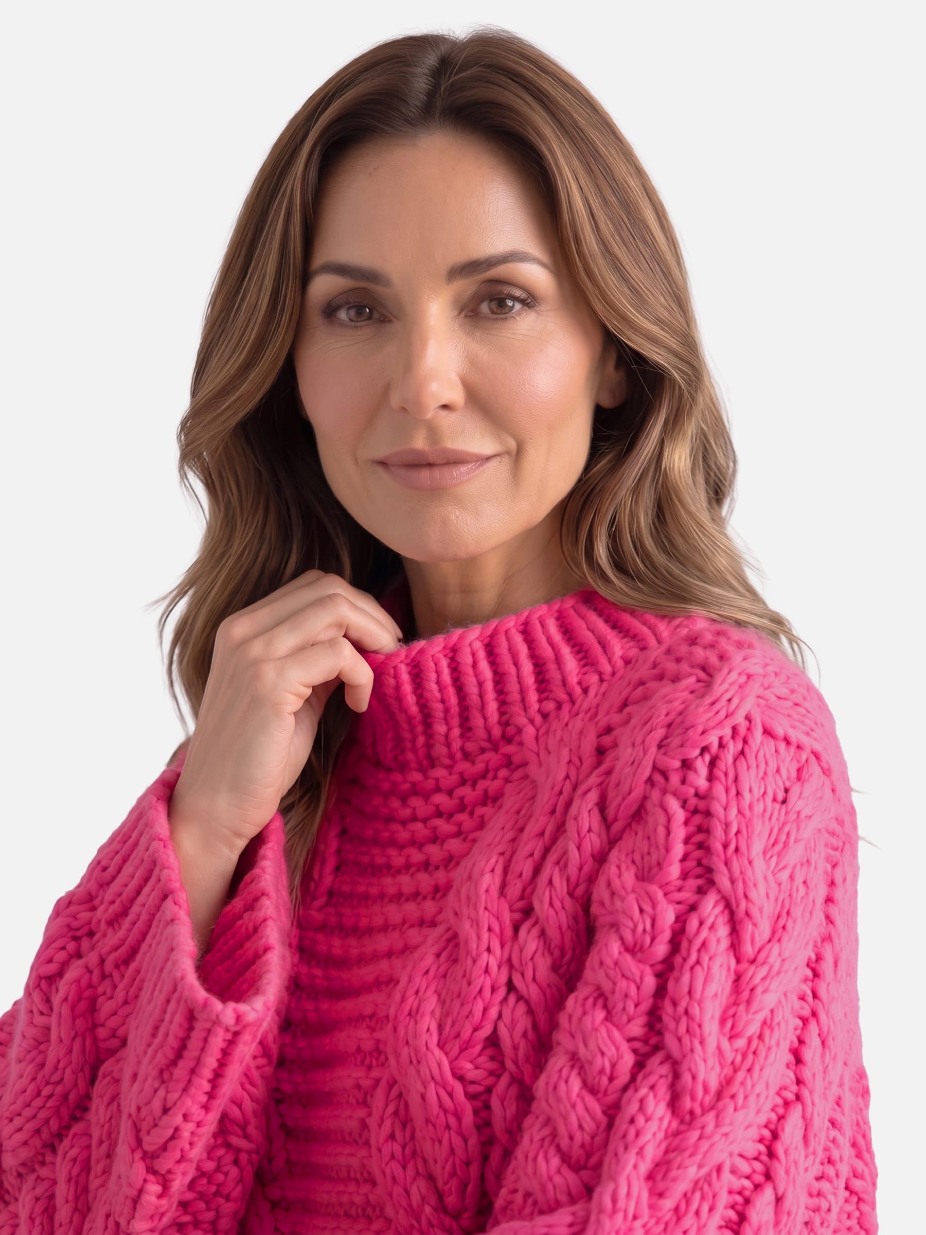 Pull Femme Oversize Grosse Maille Torsadée