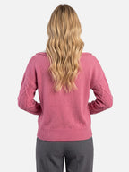 Women's Cable Knit Collared Jumper