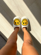 Chaussons Femme Plateforme Smiley