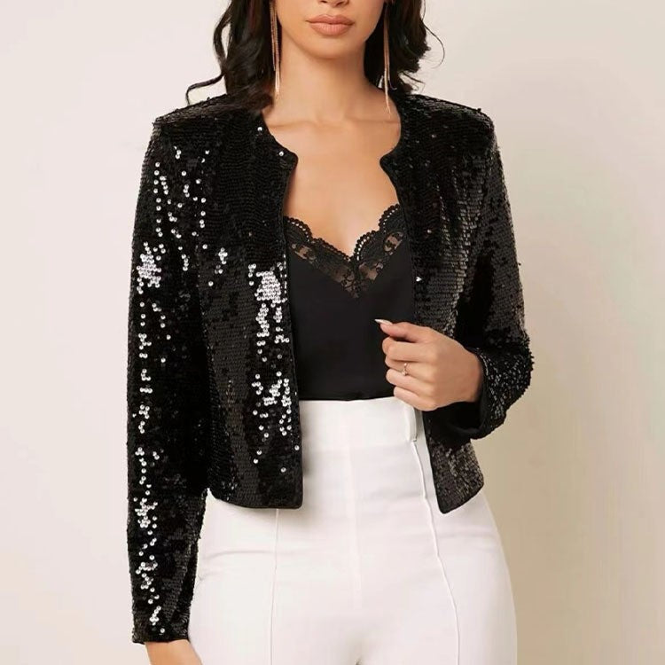 Veste élégante à paillettes pour femmes