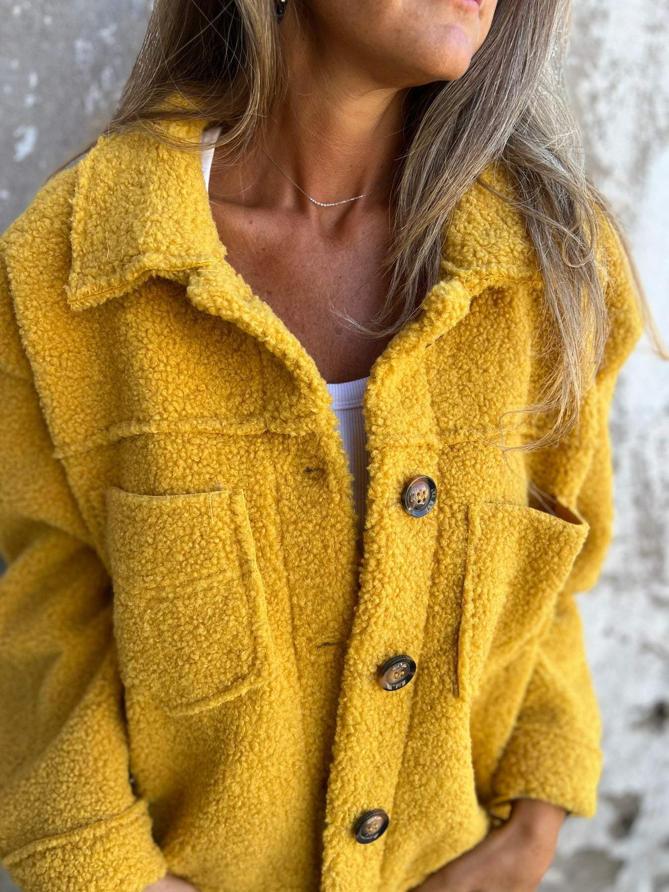 Veste confortable en peluche pour femme