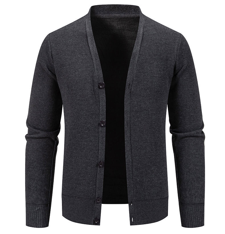 Pull cardigan boutonné classique pour hommes