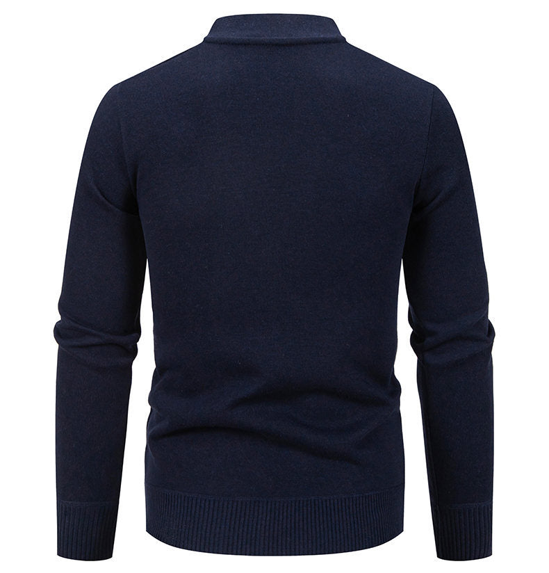 Pull cardigan boutonné classique pour hommes