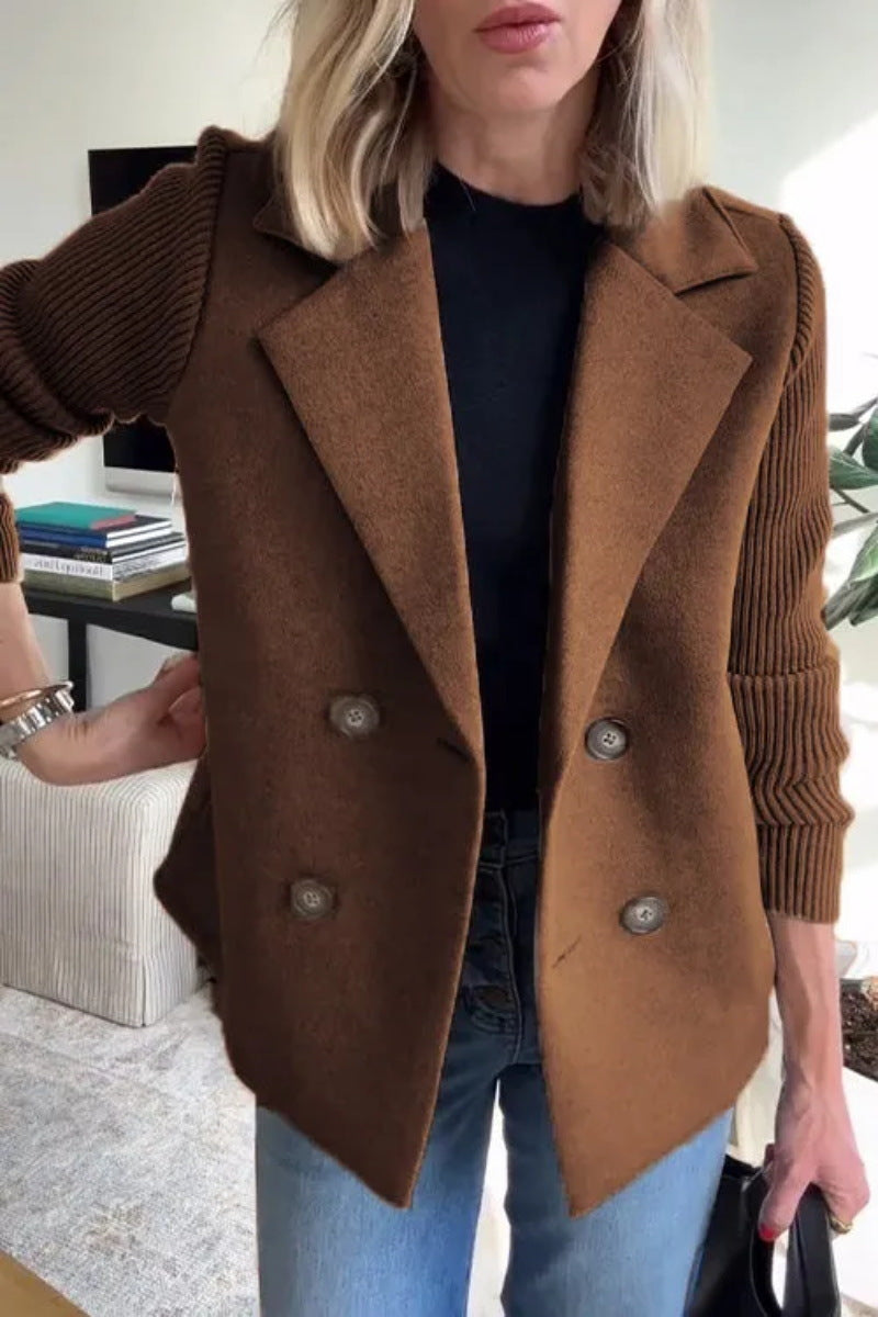 Élégante veste à manches en tricot pour femme