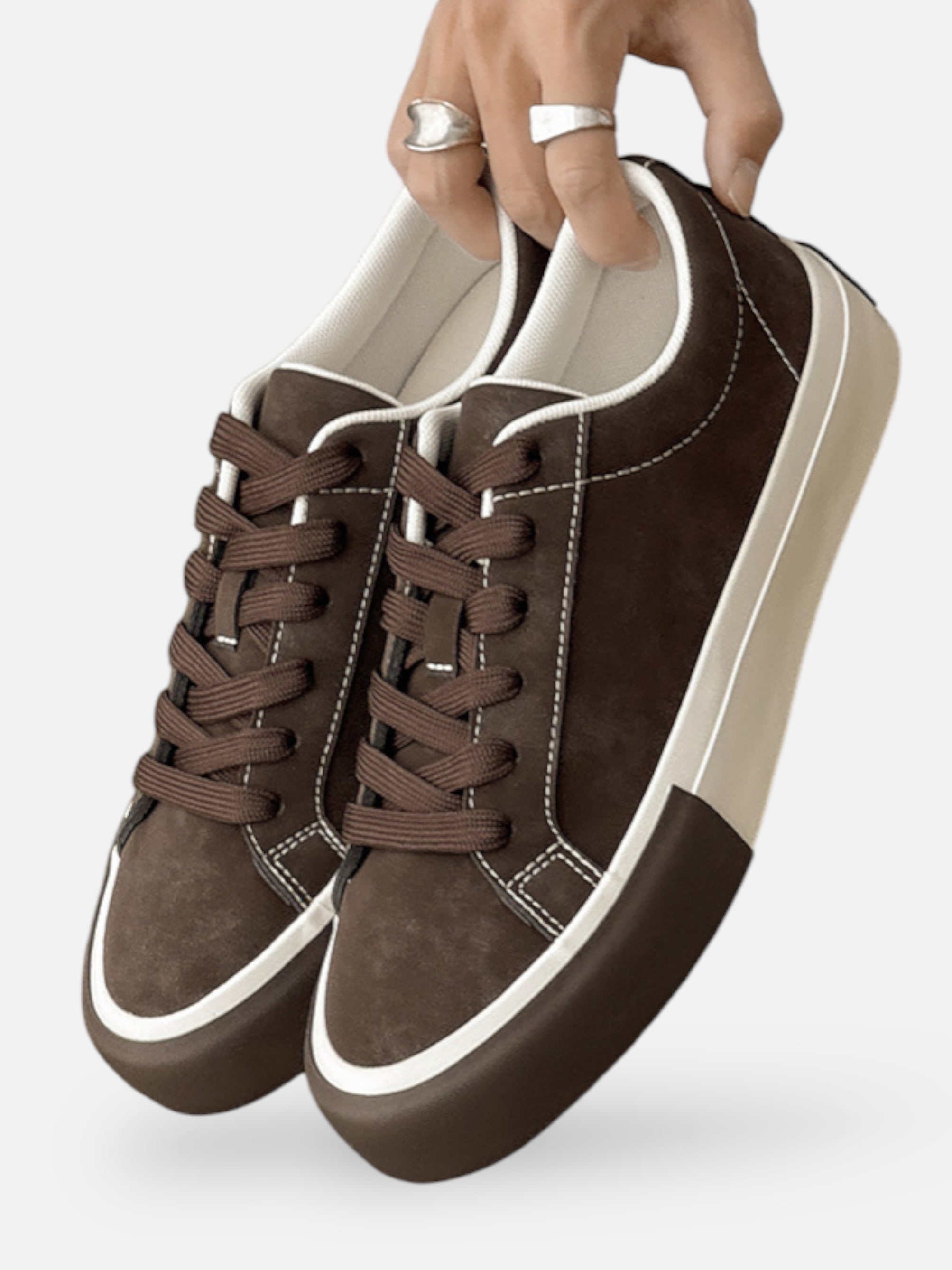 Baskets rétro à lacets pour homme – Style casual vintage