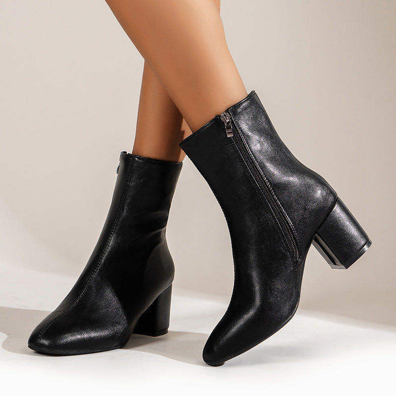 Bottines mi-hauteur chic et confortables pour femme