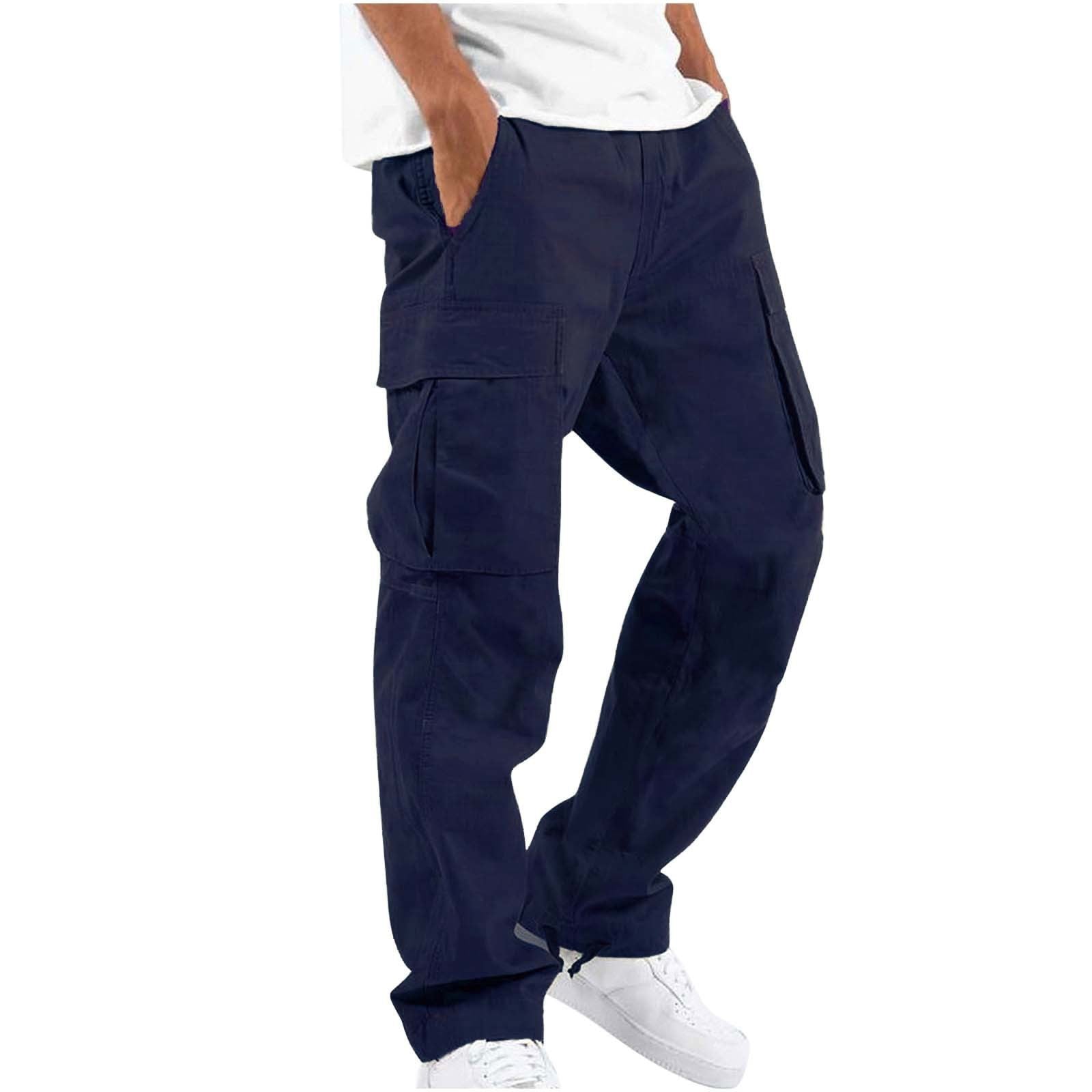 Pantalon cargo flexible et extensible pour hommes