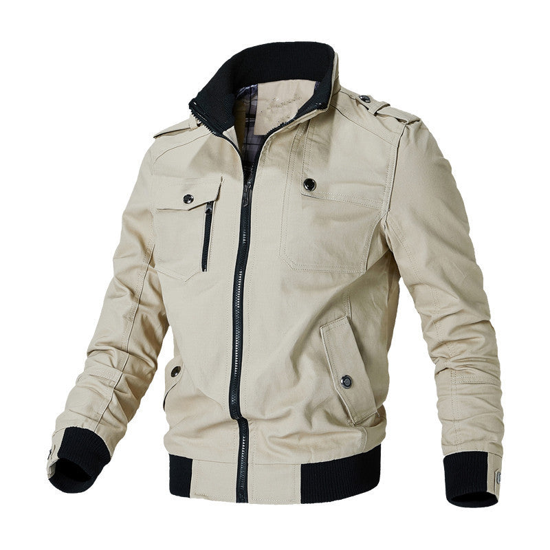 Veste bombardier classique de style militaire pour hommes