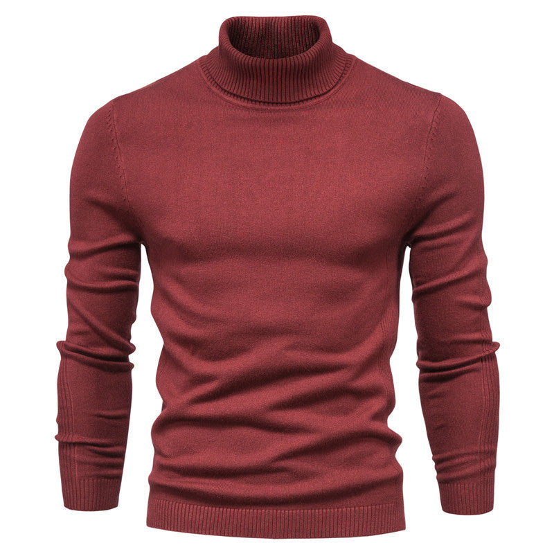 Pull slim à col rond pour hommes