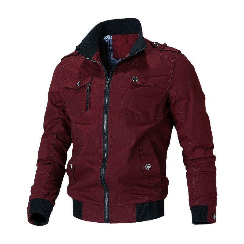 Veste bombardier classique de style militaire pour hommes