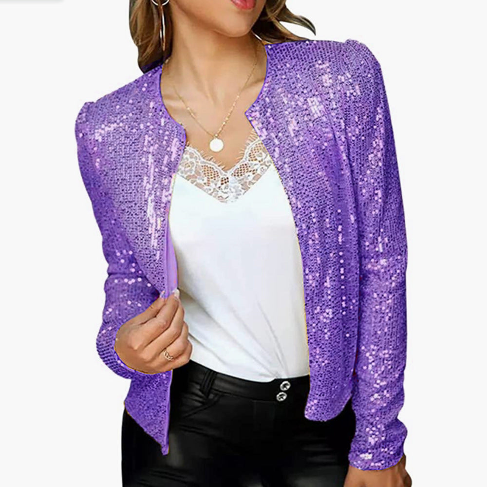 Veste élégante à paillettes pour femmes