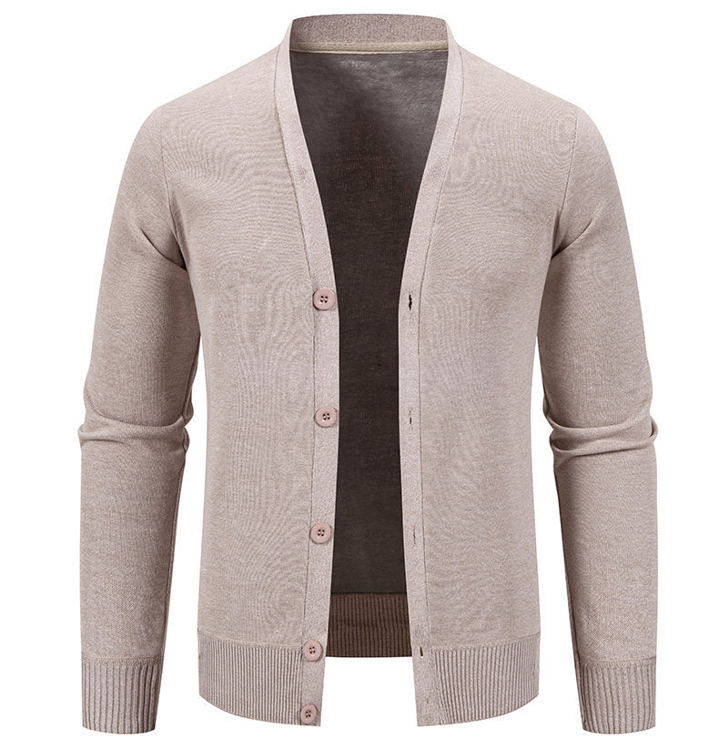 Pull cardigan boutonné classique pour hommes