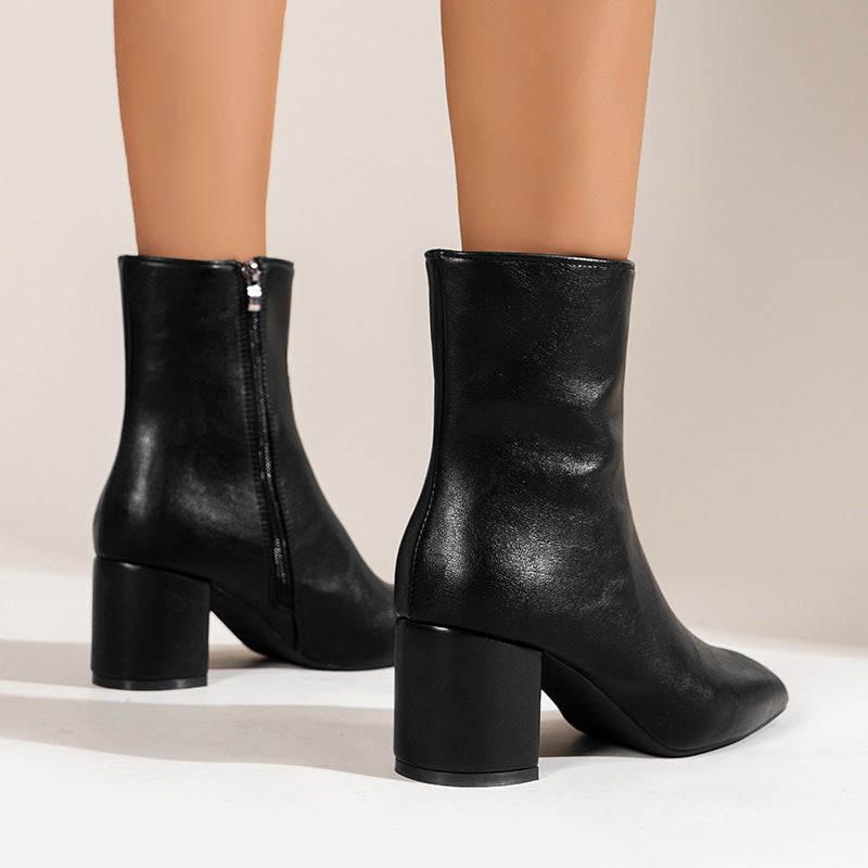 Bottines mi-hauteur chic et confortables pour femme