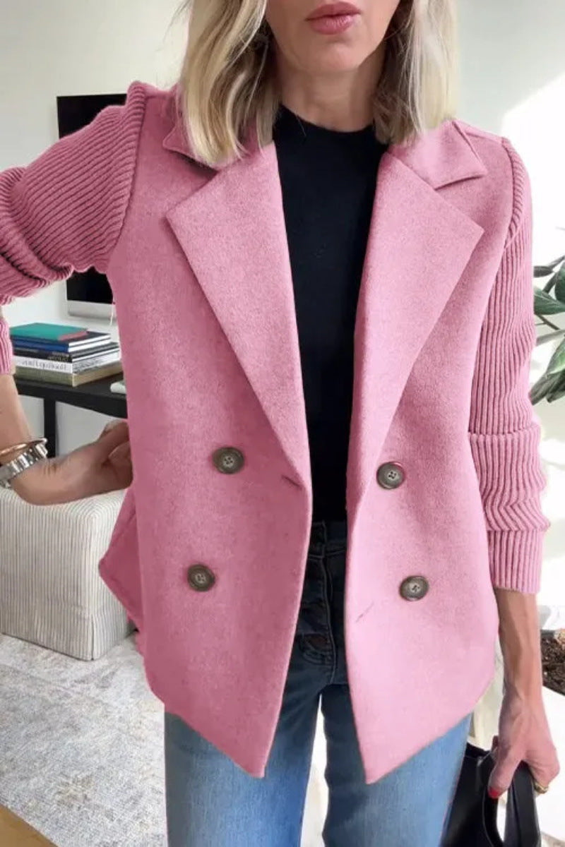 Élégante veste à manches en tricot pour femme