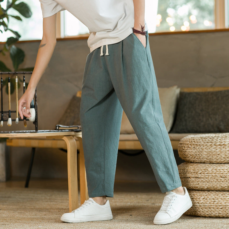 Pantalon à cordon décontracté pour hommes