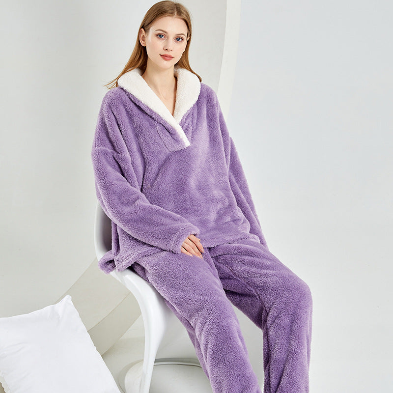 Ensemble de pyjama en molleton ultra-doux pour femme