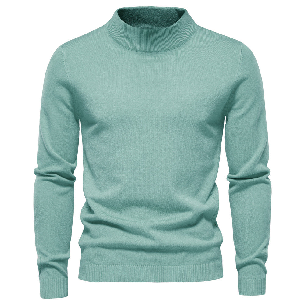 Pull slim à col rond pour hommes