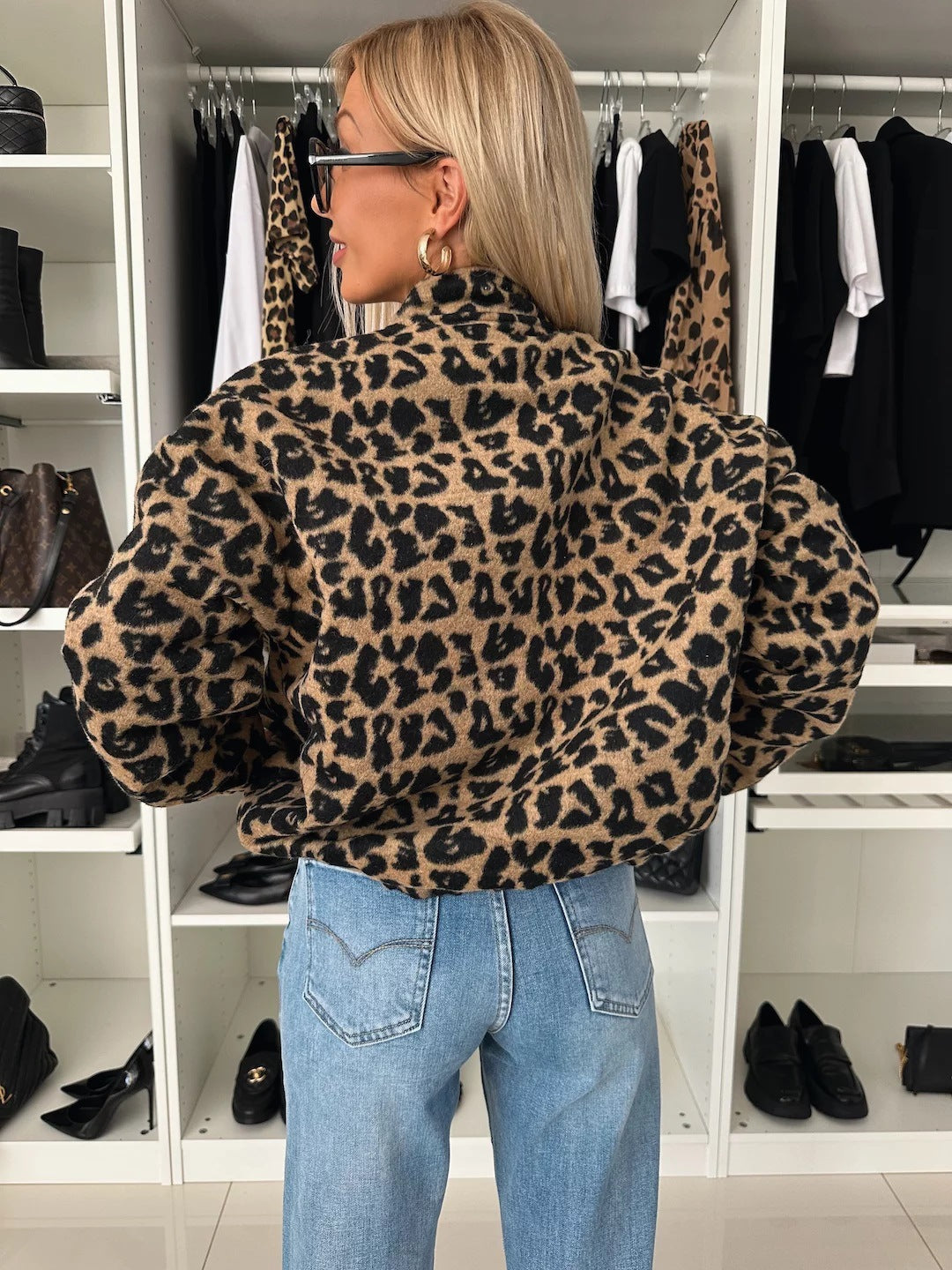 Veste léopard chic pour femme