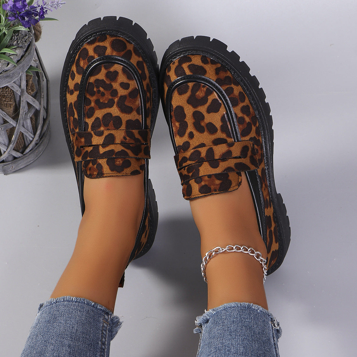 Mocassins à plateforme tendance pour femmes