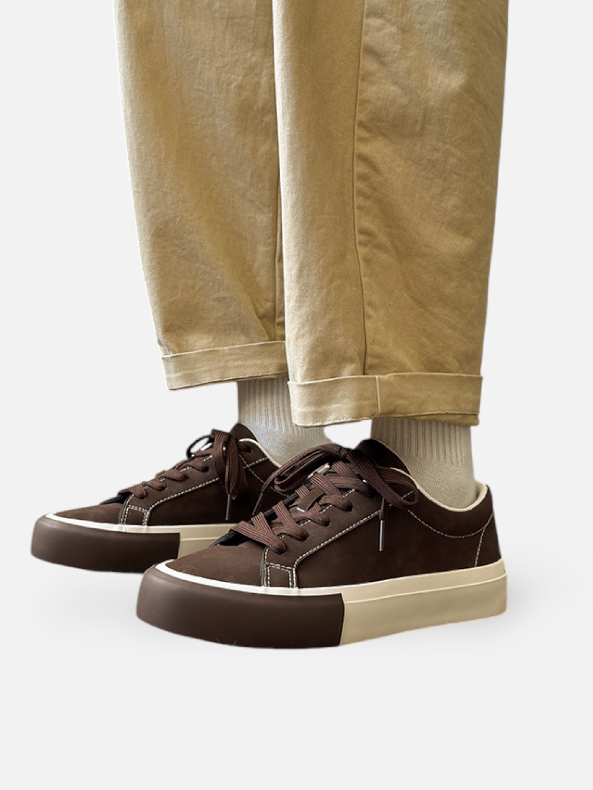 Baskets rétro à lacets pour homme – Style casual vintage