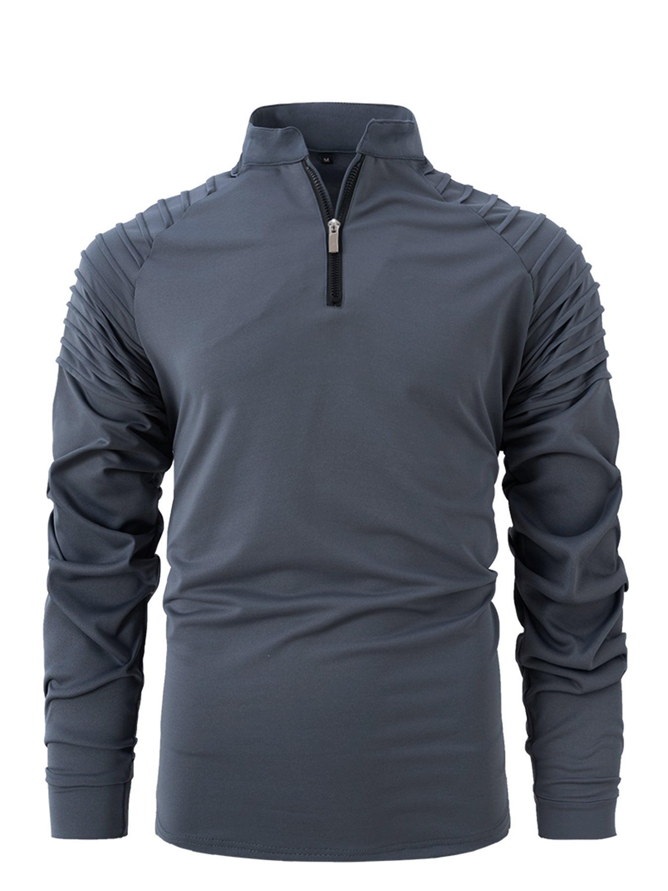 Pull tactique zippé à manches longues pour hommes