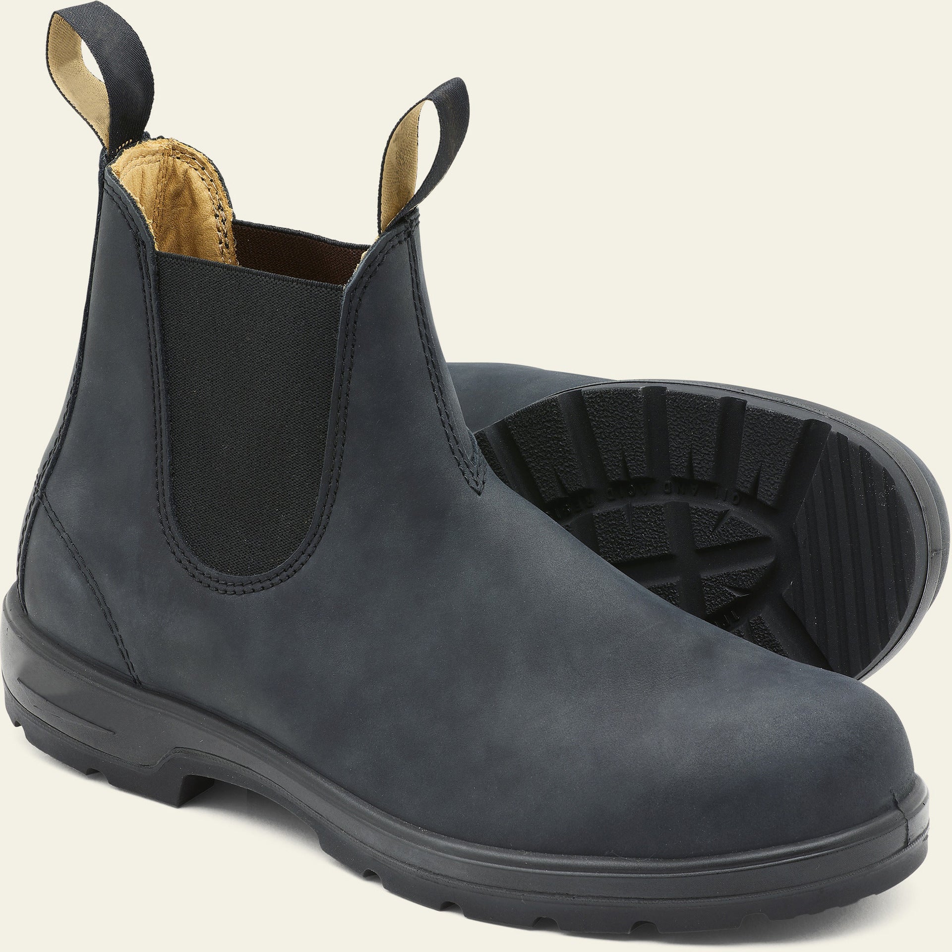 Bottes chelsea classiques en cuir pour homme