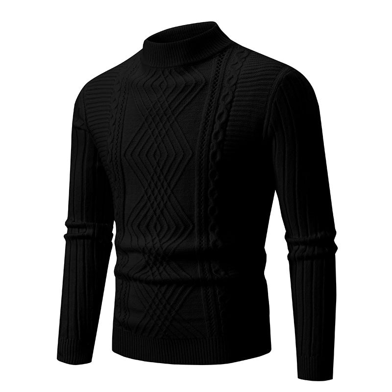 Pull élégant en maille torsadée pour hommes