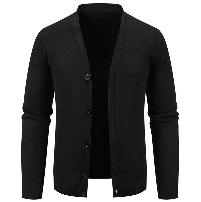 Pull cardigan boutonné classique pour hommes