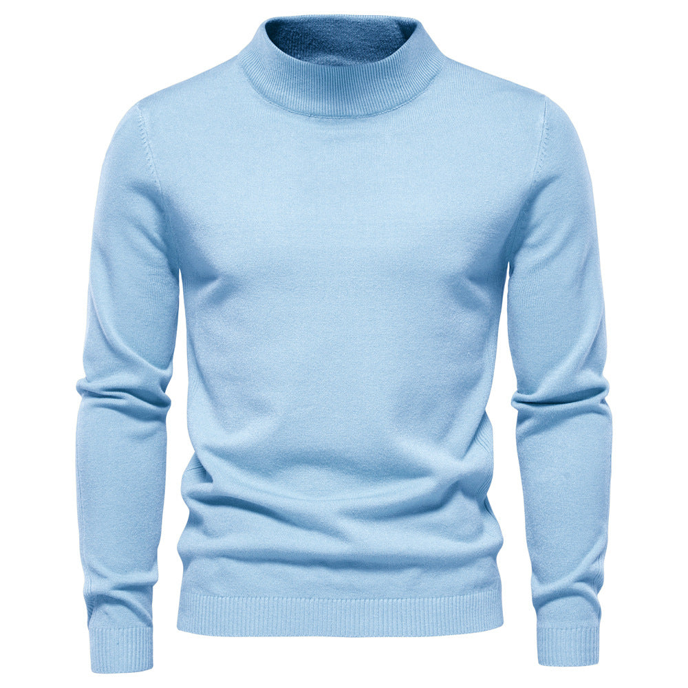 Pull slim à col rond pour hommes