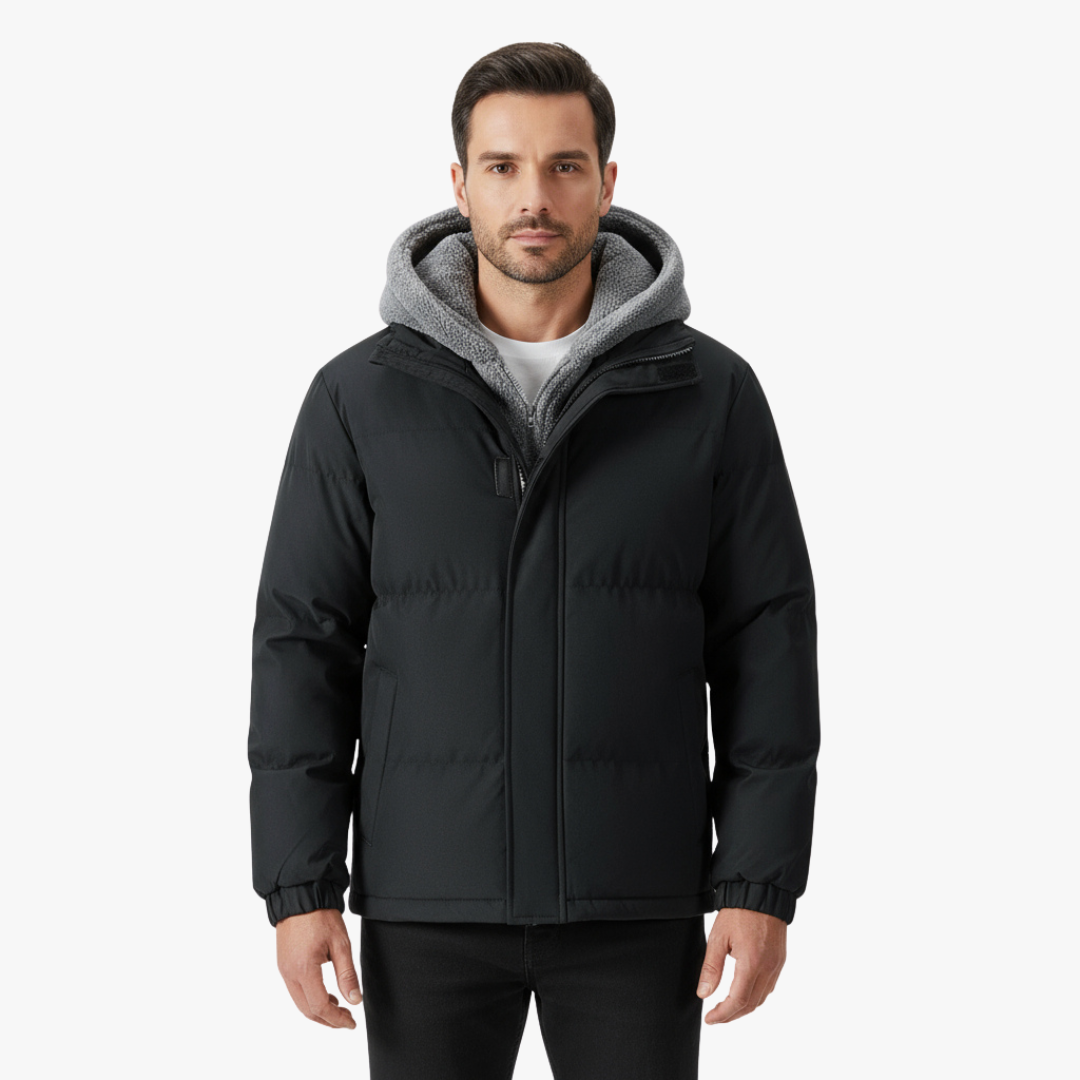 Veste d'hiver à capuche pour homme