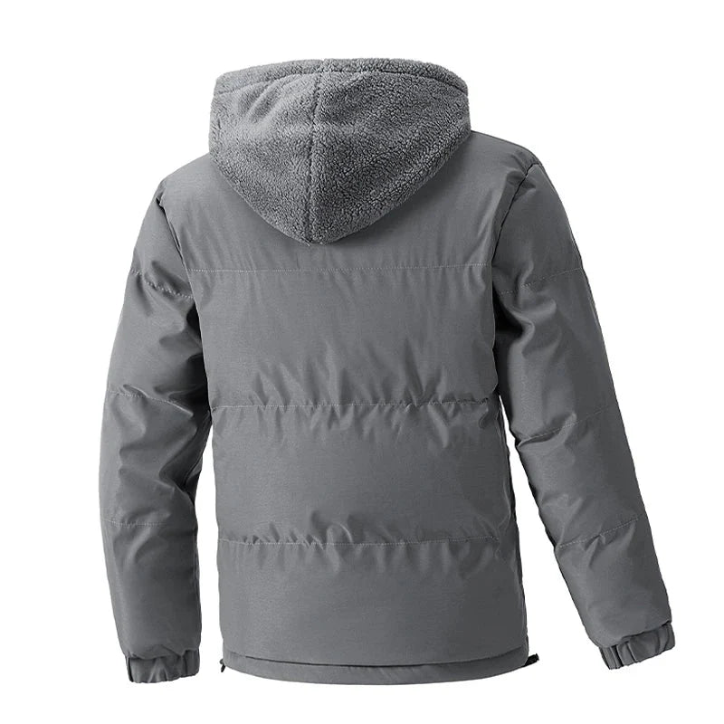 Veste d'hiver à capuche pour homme
