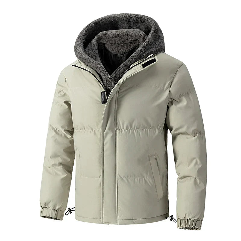 Veste d'hiver à capuche pour homme