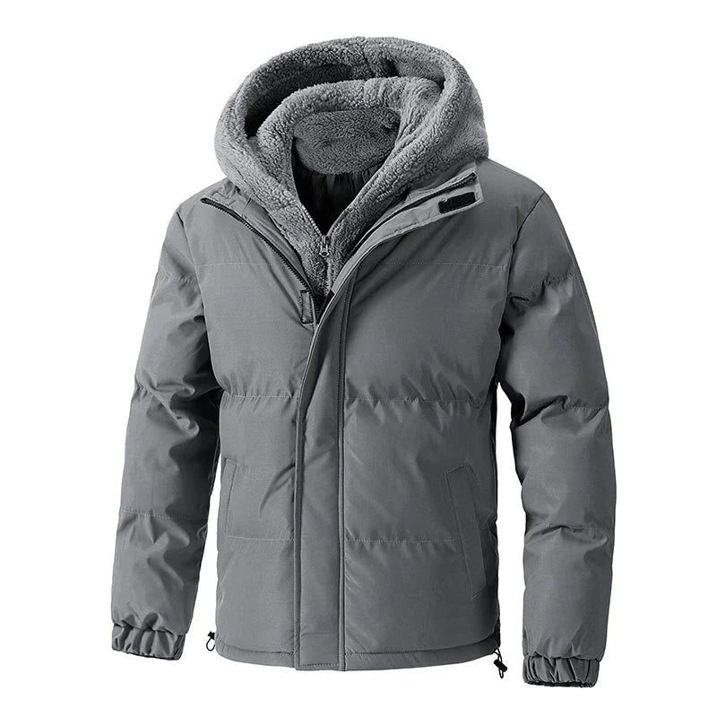 Veste d'hiver à capuche pour homme