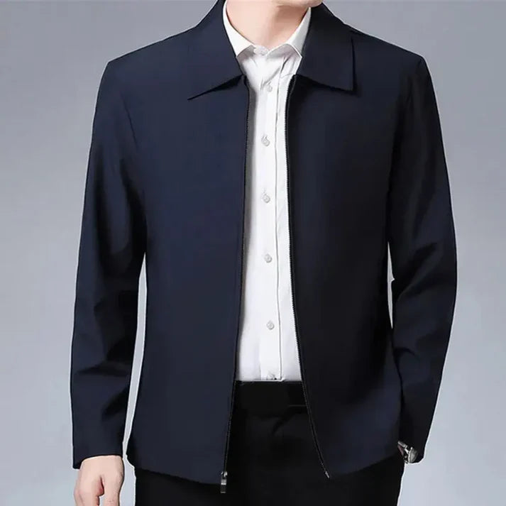 Veste zippée classique légère pour hommes